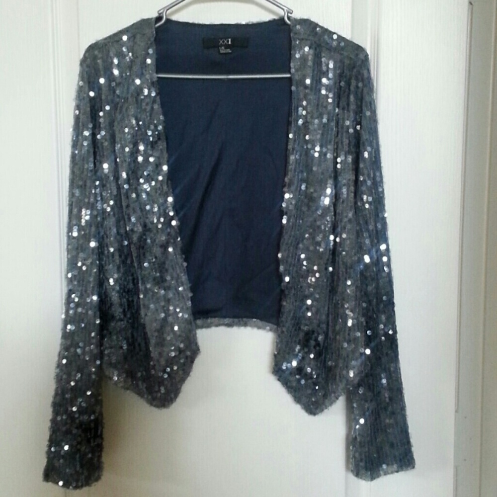 Sequin Tuxedo Jacket - image 2